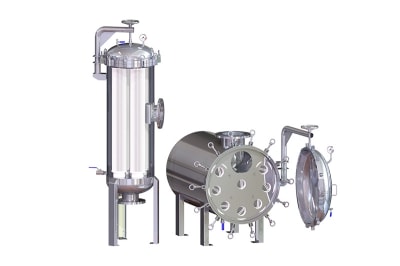 Stainless Steel غلاف مرشح ستانلس ستيل للسوائل عالية التدفق